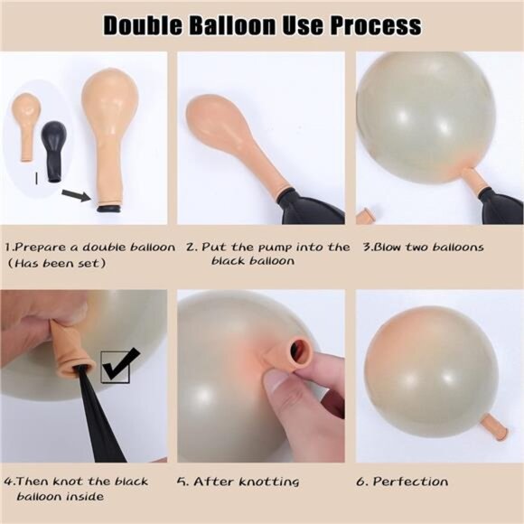 Boho Balloon Garland Arch Kit - 147Pcs Balloon Arch Kit Pastel Pink Balloon - Picture 3 of 7